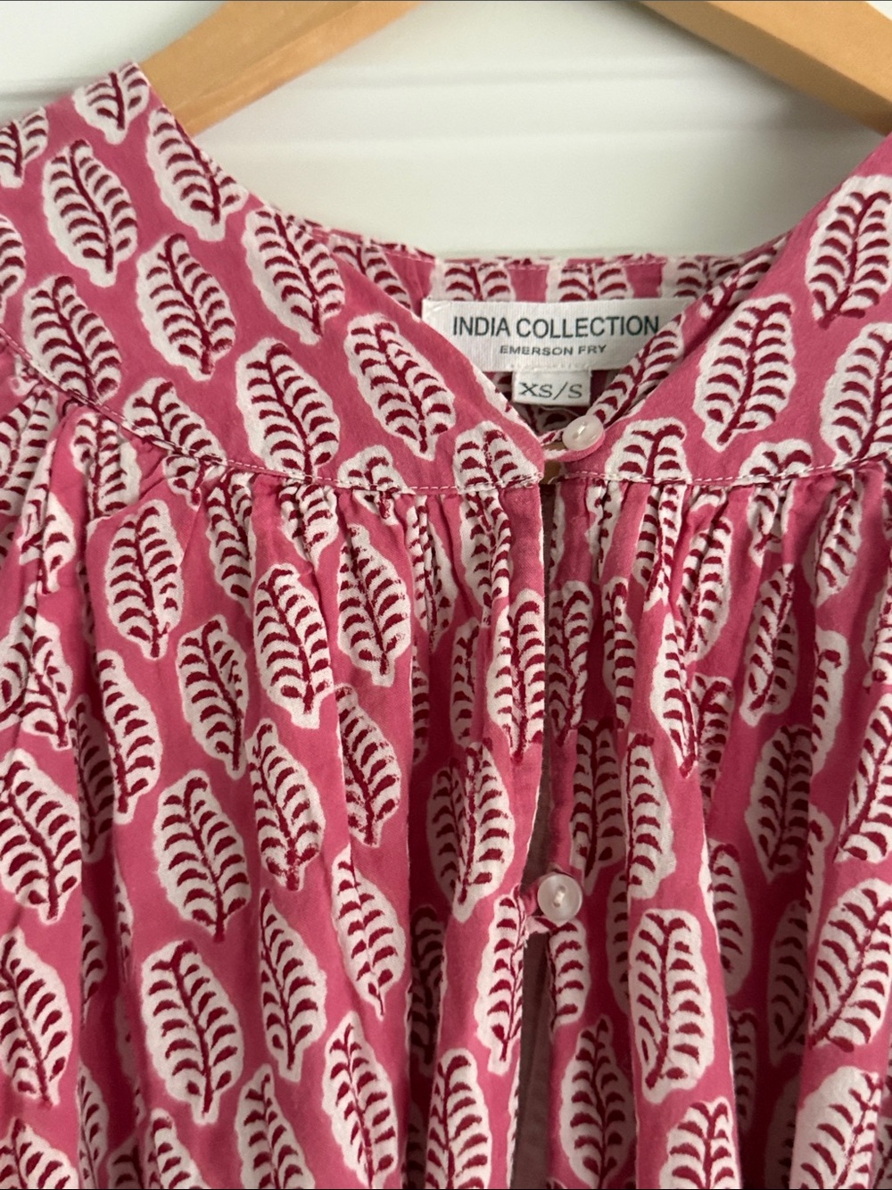 Emerson Fry Pink and White Printed Women’s Dress